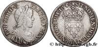 FRANCE Demi-écu, portrait à la mèche longue LOUIS XIV THE SUN KING Paris 1648 (32mm, 13,57g, 6h) -