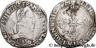 Franc au col plat 1585 FRANKREICH HENRY III Bordeaux 1585 (33mm, 13,6g, 6h) fSS