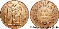 FRANCE 100 francs or Génie, tranche inscrite en relief Di III REPUBLIC Paris 1902 (35mm, 32,30g, 6h) -