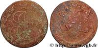 RUSSIA 5 Kopecks Catherine II RUSSIA Ekaterinbourg 1775 (42mm, 54,90g, 12h) -