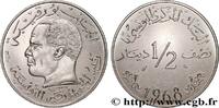 TUNISIA Essai de 1/2 Dinar Habib Bourguiba TUNISIA Paris 1968 (29mm, 11,98g, 6h) -