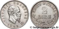 ITALY - KINGDOM OF ITALY - VICTOR-EMMANUEL II 2 Lire ITALY - KINGDOM OF ITALY - VICTOR-EMMANUEL II Naples 1863 (27mm, 10,10g, 6h) -
