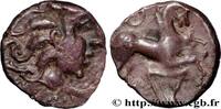 FRANCE Denier à la lyre EDUENS, ÆDUI (BIBRACTE, Area of the Mont-Beuvray) Autun (71) c. avant 52 AC. (13mm, 2,05g, 9h) -