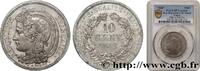 FRANCE Concours de 10 centimes, essai en étain par Oudiné II REPUBLIC Paris 1848 (30mm, g, 6h) -