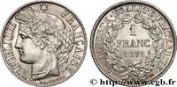 FRANCE 1 franc Cérès, Troisième République, petit A III REPUBLIC Paris 1871 (23,01mm, 5,04g, 6h) -