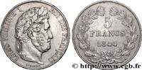 FRANCE 5 francs IIIe type Domard LOUIS-PHILIPPE I Paris 1844 (37,22mm, 24,99g, 6h) -