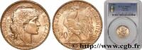 FRANCE 20 francs or Coq, Dieu protège la France III REPUBLIC Paris 1906 (21mm, 6,45161 g, 6h) -