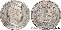 FRANCE 1/4 franc Louis-Philippe LOUIS-PHILIPPE I Bordeaux 1843 (15mm, 1,22g, 6h) -