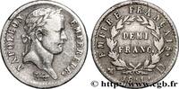 FRANCE Demi-franc Napoléon Ier tête laurée, Empire frança PREMIER EMPIRE / FIRST FRENCH EMPIRE Lyon 1811 (18mm, 2,41g, 6h) -