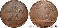 FRANCE Jeton CU 28, Louis-François Bardet de Vermanton VERMENTON 1711 (28,5mm, 7,38g, 6h) -