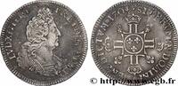 FRANCE Demi-écu aux huit L, 2e type LOUIS XIV THE SUN KING Paris 1704 (35,5mm, 13,28g, 6h) -