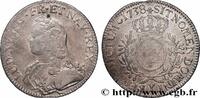 FRANCE Écu aux branches d'olivier, buste habillé LOUIS XV THE BELOVED Bourges 1738 (41mm, 29,01g, 6h) -