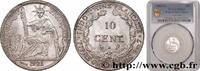 FRENCH INDOCHINA 10 Centièmes FRENCH INDOCHINA Paris 1921 (19mm, 2,70g, 6h) -