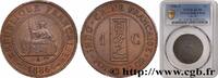 FRENCH INDOCHINA 1 Centième FRENCH INDOCHINA Paris 1886 (31mm, 10,00g, 6h) -
