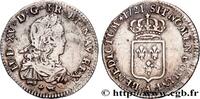 FRANCE Sixième d'écu de France LOUIS XV THE BELOVED Paris 1721 (24mm, 3,94g, 6h) -