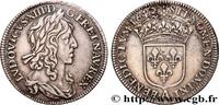 Quart d écu, buste drapé (1er buste de Jean Warin) 1642 FRANKREICH LOUIS XIII  Paris, Monnaie du Louvre 1642 (26,5mm, 6,81g, 6h) SS