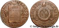 FRANCE 1 sol dit à la table de loi THE CONVENTION Metz 1793 (28mm, 12,66g, 6h) -