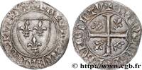 FRANCE Blanc dit guénar CHARLES VI LE FOU ou LE BIEN AIMÉ / THE BELOVED or THE MAD La Rochelle s.m. (26,5mm, 2,97g, 7h) -