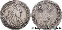 FRANCE Demi-écu, portrait apollinien LOUIS XIV THE SUN KING Rennes 1664 (31mm, 13,51g, 6h) -
