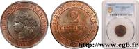 FRANCE 2 centimes Cérès III REPUBLIC Paris 1884 (20mm, 2,00g, 6h) -