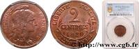 FRANCE 2 centimes Daniel-Dupuis III REPUBLIC Paris 1920 (20mm, 2,01g, 6h) -