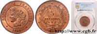 FRANCE 5 centimes Cérès III REPUBLIC Paris 1886 (25mm, 5g, 6h) -
