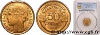 FRANCE 50 centimes Morlon III REPUBLIC Bruxelles 1939 (18mm, 2g, 6h) -