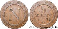 GERMANY - KINGDOM OF WESTPHALIA - JÉRÔME NAPOLÉON 5 Centimes GERMANY - KINGDOM OF WESTPHALIA - JÉRÔME NAPOLÉON Strasbourg 1808 (28,5mm, 6,42g, 12h) -