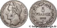 BELGIUM 5 Francs Léopold Ier tête laurée BELGIUM 1848 (37mm, 24,94g, 6h) -