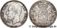 BELGIUM 5 Francs Léopold II BELGIUM Bruxelles 1876 (37,5mm, 24,94g, 6h) -
