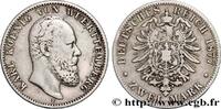 GERMANY - WÜRTTEMBERG 2 Mark Charles GERMANY - WÜRTTEMBERG Stuttgart 1877 (28mm, 10,94g, 12h) -