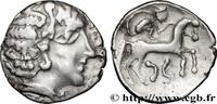 Drachme aux deux croissants c. 150-80 AC. FRANKREICH GALLIEN - BITURIGES CUBI (Region die Bourges)  c. 150-80 AC. (18mm, 3,35g, 6h) SS