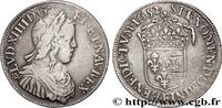 FRANCE Demi-écu, portrait à la mèche longue LOUIS XIV THE SUN KING Tours 1652 (32,5mm, 13,60g, 6h) -