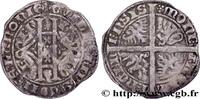 FRANCE Plaque au lion ou double gros ou gros vaillant HAINAUT - COUNTY OF HAINAUT - WILLIAM III OF BAVARIA Valenciennes s.m. (30mm, 3,1g, 4h) -