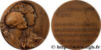 FRANCE Médaille, La dette TROISIÈME RÉPUBLIQUE (1920) (50mm, 61,87g, 12h) -