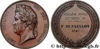 FRANCE Médaille, Collège royal de Henri IV ENSEIGNEMENT 1845 (51mm, 72,31g, 12h) -
