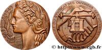 FRANCE Médaille, Cinquantenaire du syndicat des ouvriers MONNAIE DE PARIS Monnaie de Paris 1949 (72,5mm, 235,49g, 12h) -