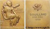 FRANCE Plaquette, Gage d’amitié par Jean Vernon ART, PEINTURE ET SCULPTURE 1959 (60mm, 101,08g, 12h) -