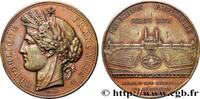 FRANCE Médaille, Palais du Trocadéro, Exposition Universe EXPOSITIONS UNIVERSELLES 75 - Paris 1878 (50,5mm, 59,46g, 12h) -