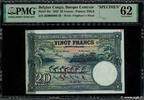 BELGIAN CONGO 20 Francs Spécimen BELGIAN CONGO 20 Francs Spécimen 1952 UNC- -