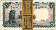 BELGIAN CONGO 10 Francs Liasse BELGIAN CONGO 10 Francs Liasse 1958 UNC -