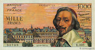 FRANCE 1000 Francs RICHELIEU Numéro radar FRANCE 1000 Francs RICHELIEU Numéro radar 1957 XF- -