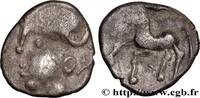 FRANCE Denier à la tête casquée EDUENS, ÆDUI (BIBRACTE, Area of the Mont-Beuvray) Autun (71) c. 80-50 AC. (14mm, 1,89g, 2h) -