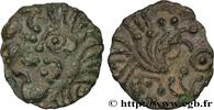 FRANCE Bronze au coq à tête humaine GALLIA BELGICA - BELLOVACI (Area of Beauvais) Beauvais (60) c. 50-30 AC. (15,5mm, 1,78g, 1h) -