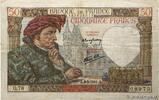 50 Francs JACQUES CŒUR 1941 FRANKREICH FRANKREICH 50 Francs JACQUES CŒUR 1941 fSS fSS
