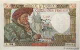 FRANCE 50 Francs JACQUES CŒUR FRANCE 50 Francs JACQUES CŒUR 1941 AU+ -