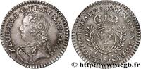 FRANCE Vingtième d’écu aux branches d’olivier, buste habi LOUIS XV THE BELOVED Nantes 1728 (18,5mm, 1,49g, 6h) -