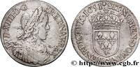 FRANCE Demi-écu, portrait à la mèche longue LOUIS XIV THE SUN KING Poitiers 1651 (31,5mm, 13,55g, 6h) -