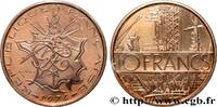 FRANCE Piéfort Cu-Ni-Al de 10 francs Mathieu PIEFORTS Pessac 1974 (26mm, 20g, 6h) -