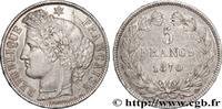 FRANCE 5 francs Cérès, sans légende GOUVERNEMENT DE LA DÉFENSE NATIONALE Bordeaux 1870 (37mm, 24,86g, 6h) -